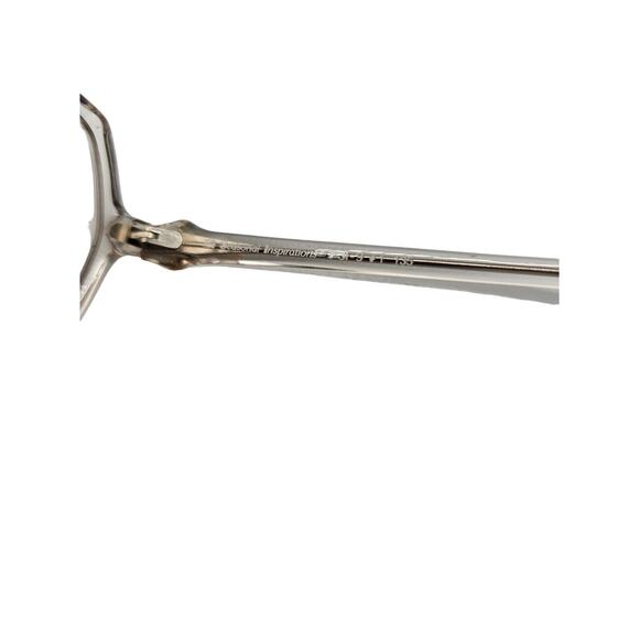 Vintage 1970s Womens CAESAR Plastic Rim Large Glasses Frames Geometric Clear - Picture 7 of 7